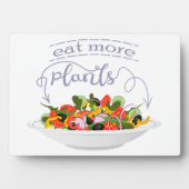 Essen Sie mehr Pflanze Frischsalat Motivation Buch Fotoplatte (Vorderseite)