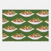 Essen Sie mehr Pflanze Frischsalat Motivation Buch Geschenkpapier Set (Vorderseite 3)