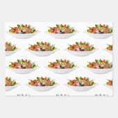 Essen Sie mehr Pflanze Frischsalat Motivation Buch Geschenkpapier Set (Vorderseite)