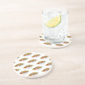 Essen Sie mehr Pflanze Frischsalat Motivation Buch Getränkeuntersetzer (Seite)