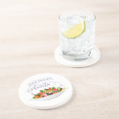 Essen Sie mehr Pflanze Frischsalat Motivation Buch Getränkeuntersetzer (Seite)