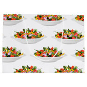 Essen Sie mehr Pflanze Frischsalat Motivation Buch Große Geschenktüte (Rückseite)