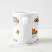 Essen Sie mehr Pflanze Frischsalat Motivation Buch Jumbo-Tasse (Rückseite)