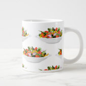 Essen Sie mehr Pflanze Frischsalat Motivation Buch Jumbo-Tasse (Rechts)