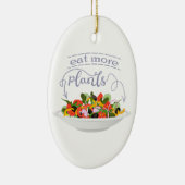 Essen Sie mehr Pflanze Frischsalat Motivation Buch Keramik Ornament (Rechts)