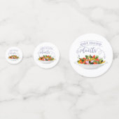 Essen Sie mehr Pflanze Frischsalat Motivation Buch Konfetti (Rückseiten)