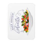 Essen Sie mehr Pflanze Frischsalat Motivation Buch Magnet (Vertikal)