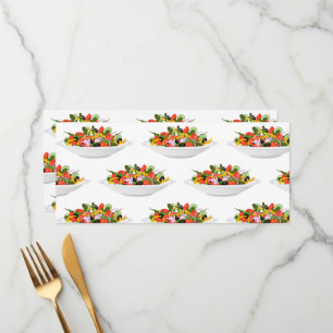 Essen Sie mehr Pflanze Frischsalat Motivation Buch Menükarte