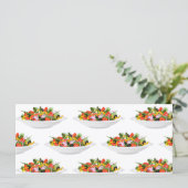 Essen Sie mehr Pflanze Frischsalat Motivation Buch Menükarte (Stehend Vorderseite)