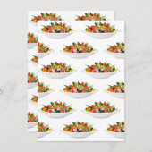 Essen Sie mehr Pflanze Frischsalat Motivation Buch Mitteilungskarte (Vorne/Hinten)