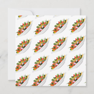 Essen Sie mehr Pflanze Frischsalat Motivation Buch Mitteilungskarte