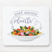 Essen Sie mehr Pflanze Frischsalat Motivation Buch Mousepad (Vorne)