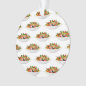 Essen Sie mehr Pflanze Frischsalat Motivation Buch Ornament (Vorderseite)