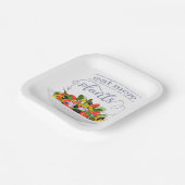 Essen Sie mehr Pflanze Frischsalat Motivation Buch Pappteller (Gewinkelt)