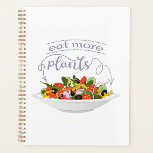 Essen Sie mehr Pflanze Frischsalat Motivation Buch Planer