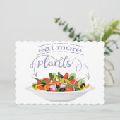 Essen Sie mehr Pflanze Frischsalat Motivation Buch Save The Date (Stehend Vorderseite)