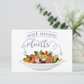 Essen Sie mehr Pflanze Frischsalat Motivation Buch Save The Date (Stehend Vorderseite)