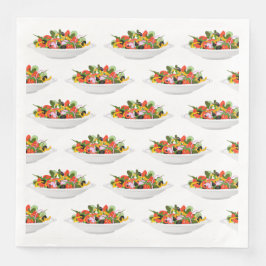 Essen Sie mehr Pflanze Frischsalat Motivation Buch Serviette