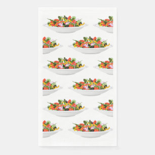 Essen Sie mehr Pflanze Frischsalat Motivation Buch Serviette