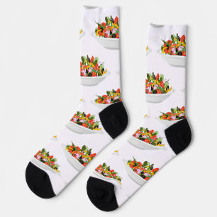 Essen Sie mehr Pflanze Frischsalat Motivation Buch Socken