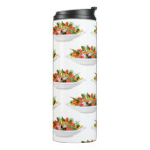 Essen Sie mehr Pflanze Frischsalat Motivation Buch Thermosbecher (Nach links gedreht)