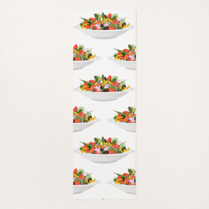 Essen Sie mehr Pflanze Frischsalat Motivation Buch Yogamatte