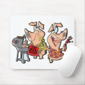 Essen Sie mehr Rindfleisch Mousepad (Mit Mouse)