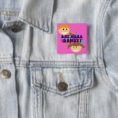 Essen Sie mehr Süßes Retro-Kinder Button (Beispiel)
