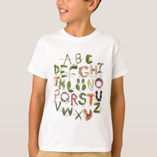Essen Sie mehr Veggies Alphabet Shirt
