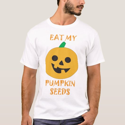 Essen Sie mein Kürbissamen Shirt (Vorderseite)