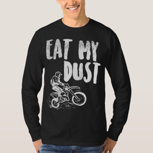 Essen Sie mein trostloses Motorrad Motocross Motor T-Shirt (Vorderseite)