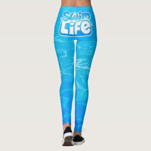 "Essen Sie meine Blasen" Coole Schwimmbadfarbe Sch Leggings (Rückseite)