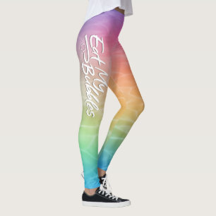 "Essen Sie meine Blasen" Einhorn Bathwater Farbe S Leggings