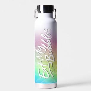"Essen Sie meine Blasen" Einhorn Bathwater Farbe S Trinkflasche