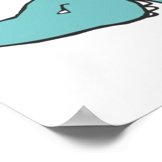 Essen Sie meine Blasen Poster (Ecke)