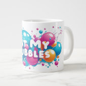 Essen Sie meine Blasen-Tasse Jumbo-Tasse (Vorderseite Rechts)