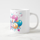 Essen Sie meine Blasen-Tasse Jumbo-Tasse (Rechts)