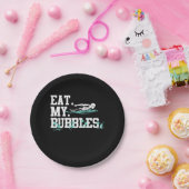 Essen Sie meine Bubbles lustiges Schwimmen Geschen Pappteller (Party)