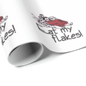 Essen Sie meine Flocken Geschenkpapier (Rolleneckpunkt)