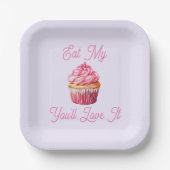 Essen Sie meine Papiertüte Pappteller (Vorderseite)