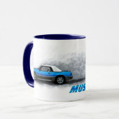 Essen Sie meine Staub-Mustang-Tasse Tasse (Vorderseite Links)
