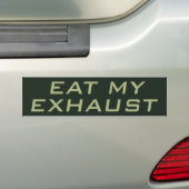 Essen Sie meinen Abgase Autoaufkleber (Auf Auto)