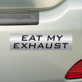 Essen Sie meinen Abgase Autoaufkleber (Auf Auto)
