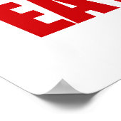 ESSEN SIE MICH! Gingerbread Man - Originalfarben Poster (Ecke)