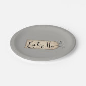 Essen Sie mich Pappteller (Schrägansicht)