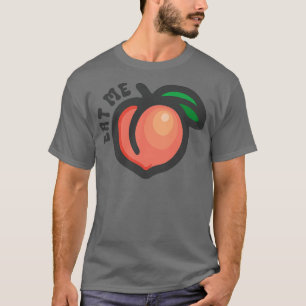 Essen Sie mich Peach Emoji T-Shirt