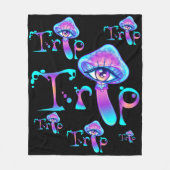 Essen Sie mich Pilz und Ausflug Fleecedecke (Vorderseite)