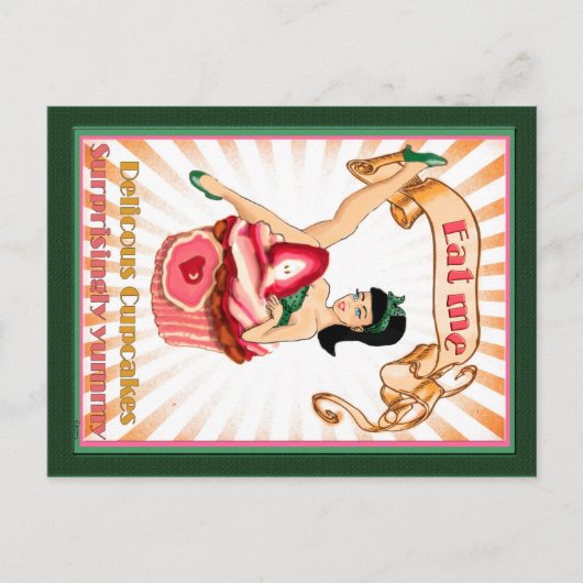 Essen Sie mich Postkarte (Vorderseite)