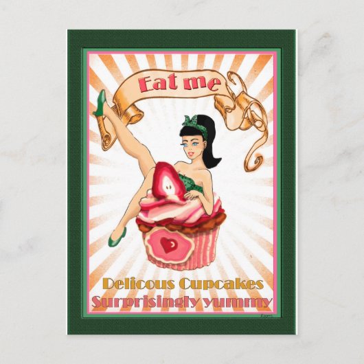 Essen Sie mich Postkarte (Vorderseite)