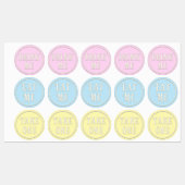 "Essen Sie mich, trinken Sie mich, nehmen Sie eins Etiketten (Blatt)